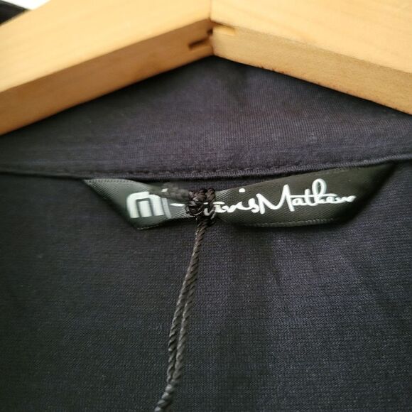 Travis Mathew Crestview 1/4 Zip Pullover Black Logo NWT M - Picture 3 of 11